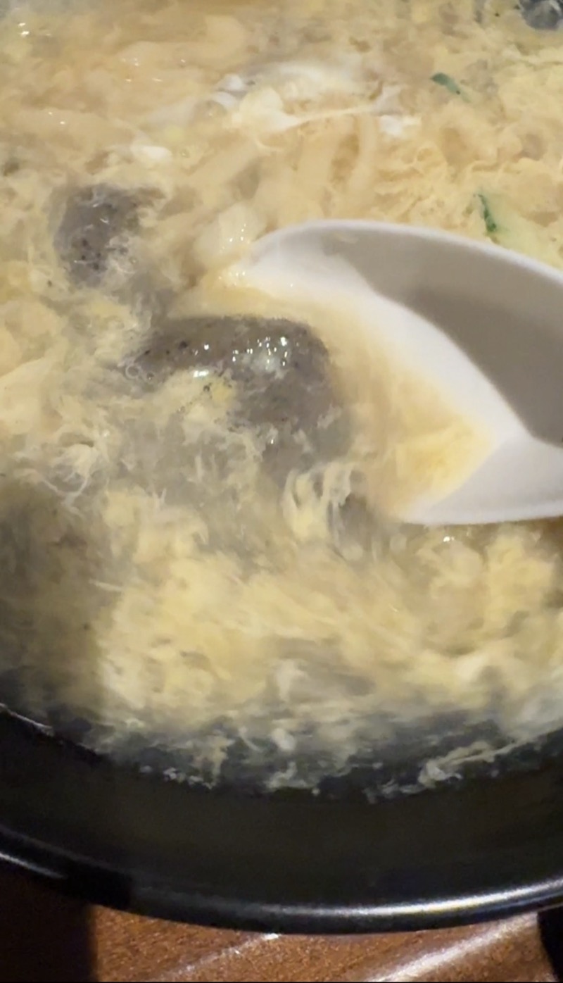 チータンタン（茹で汁スープ）